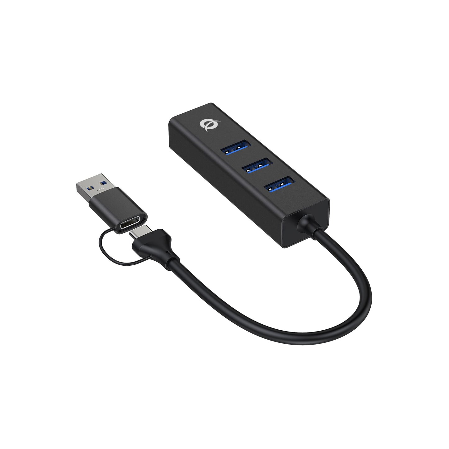 Conceptronic DONN07BA 3-Port USB Hub with Gigabit-Network