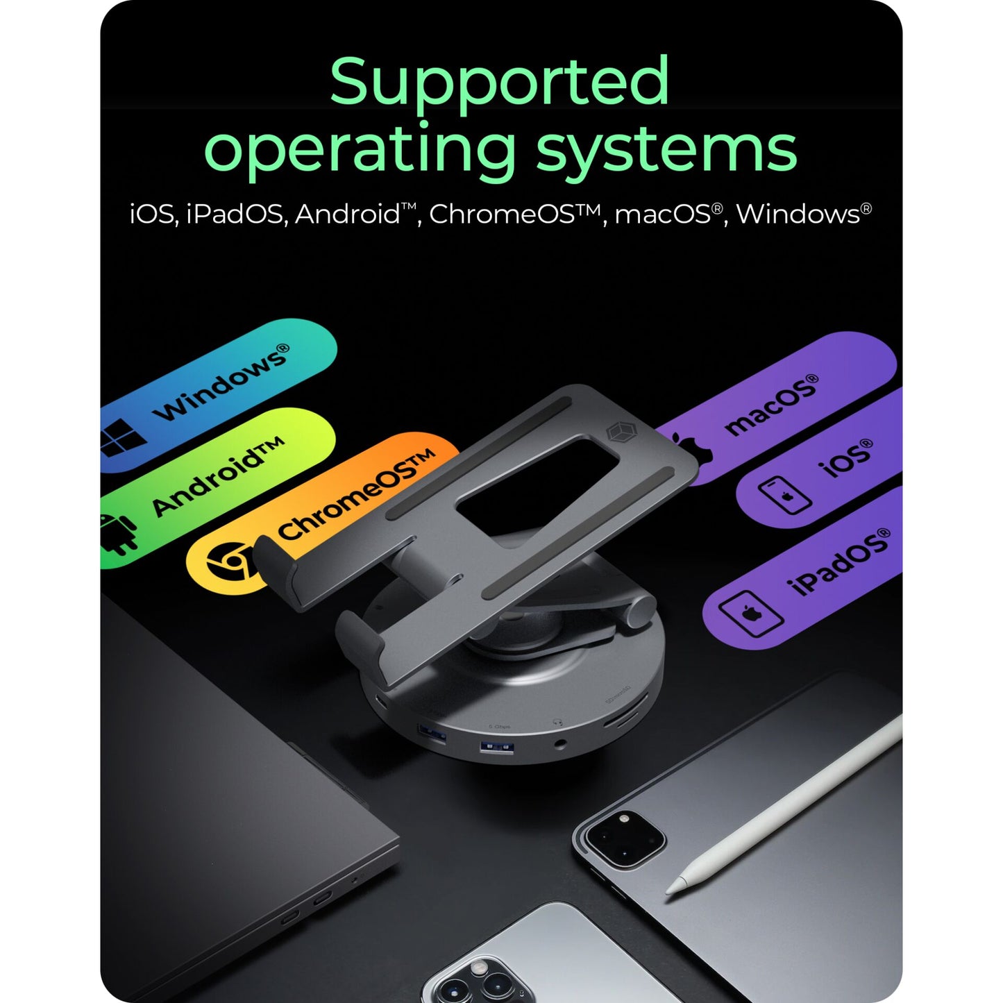 Raidsonic IB-TH100-DK Laptop / Tablet Stand