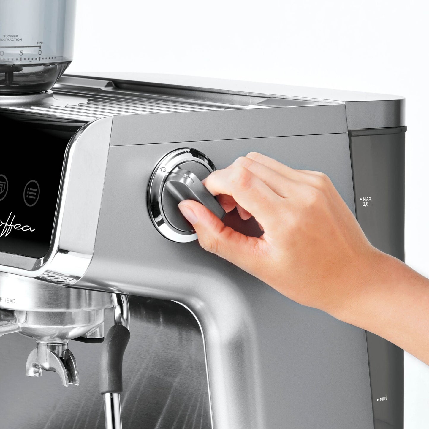 POLTI COFFEA G50S Siebträgermaschine mit Mahlwerk
