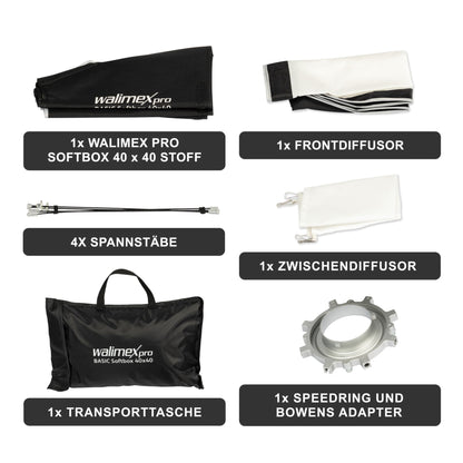 Walimex pro Softbox Basic 40x40