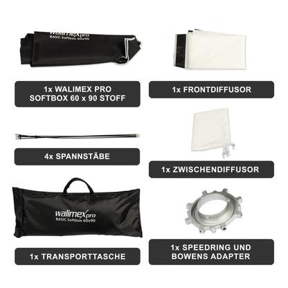 Walimex pro Softbox Basic 60x90