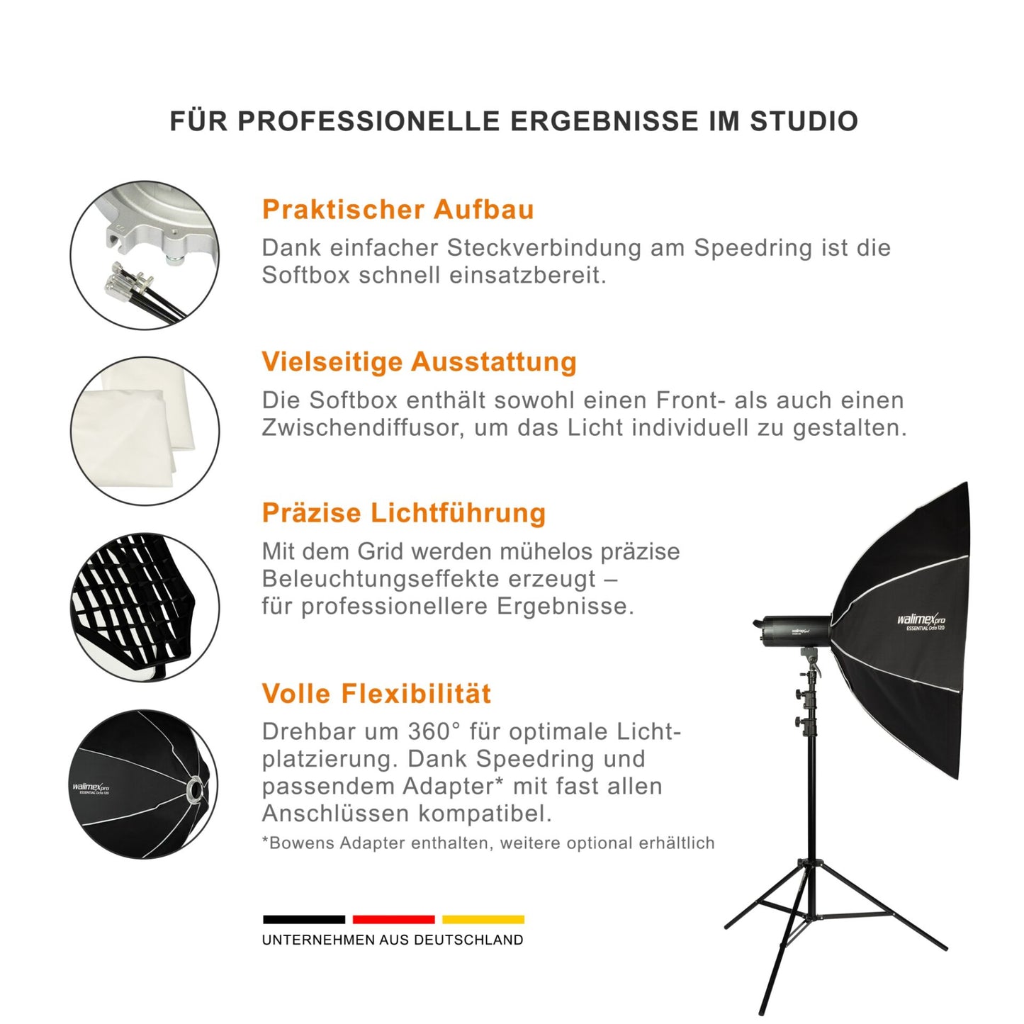 Walimex pro Softbox Essential Octa 120
