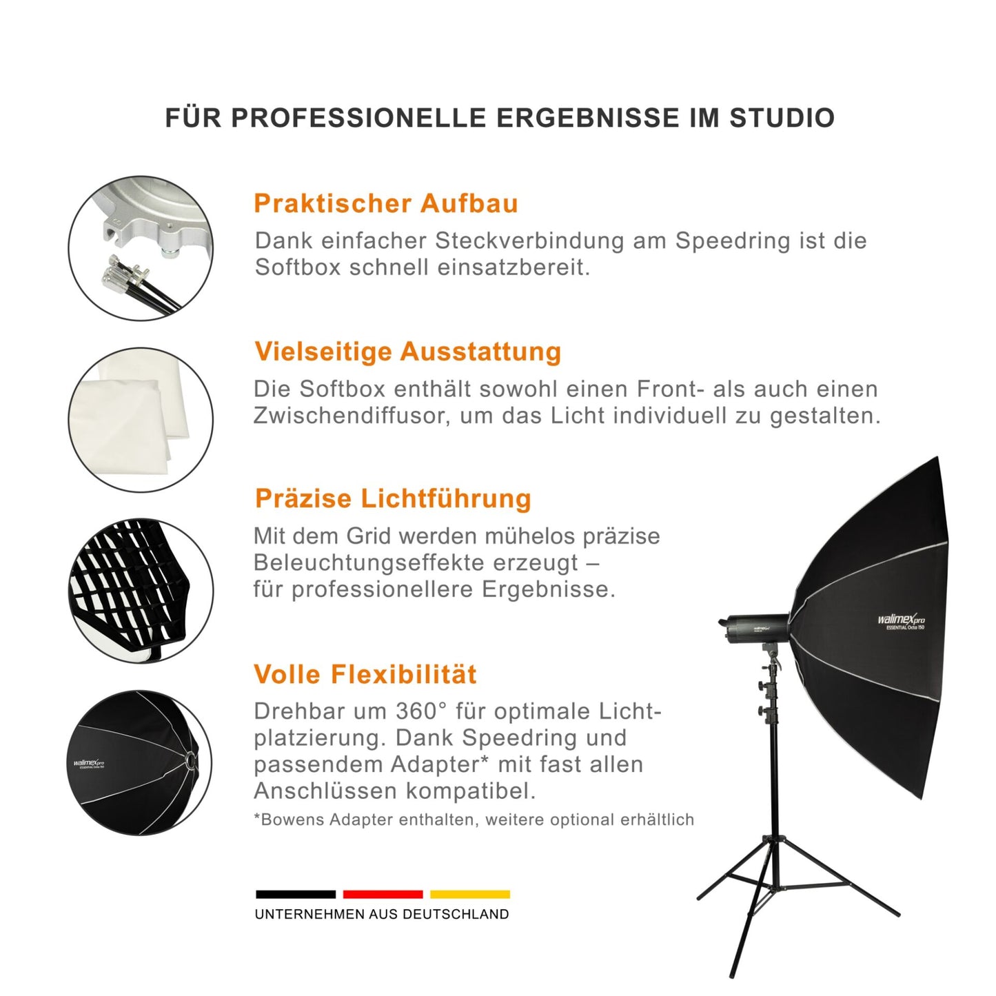 Walimex pro Softbox Essential Octa 150