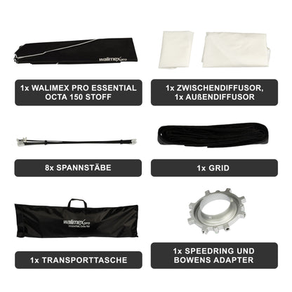 Walimex pro Softbox Essential Octa 150