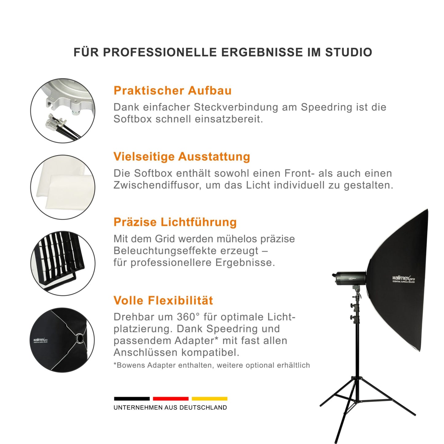 Walimex pro Softbox Essential 80x120