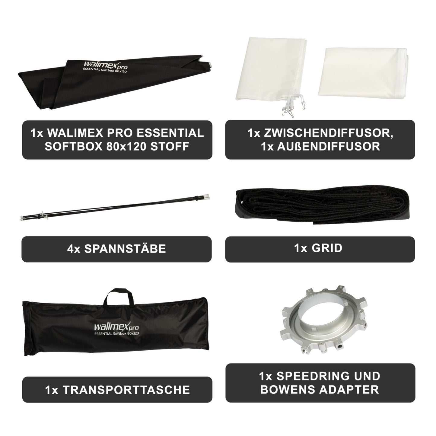 Walimex pro Softbox Essential 80x120