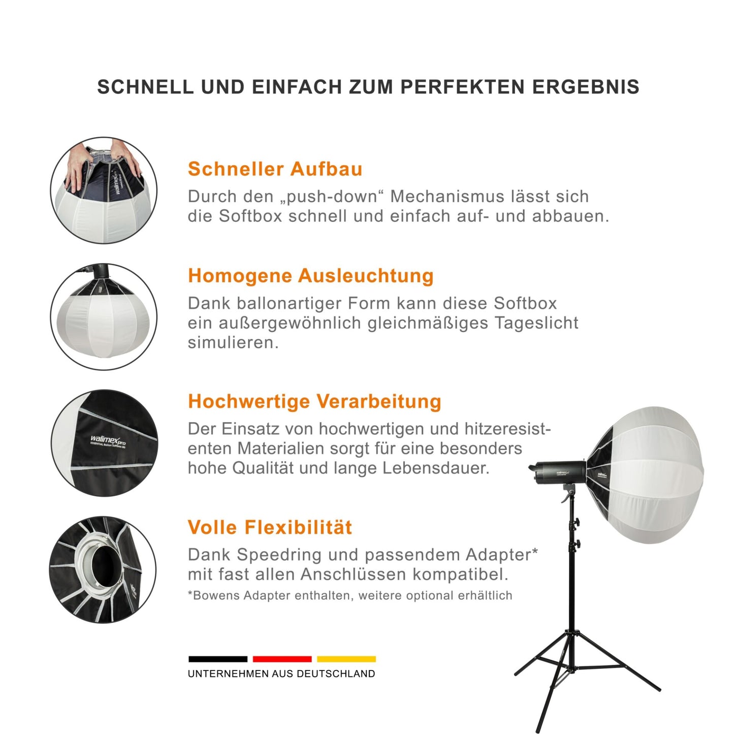 Walimex pro Softbox Essential Ballon 80