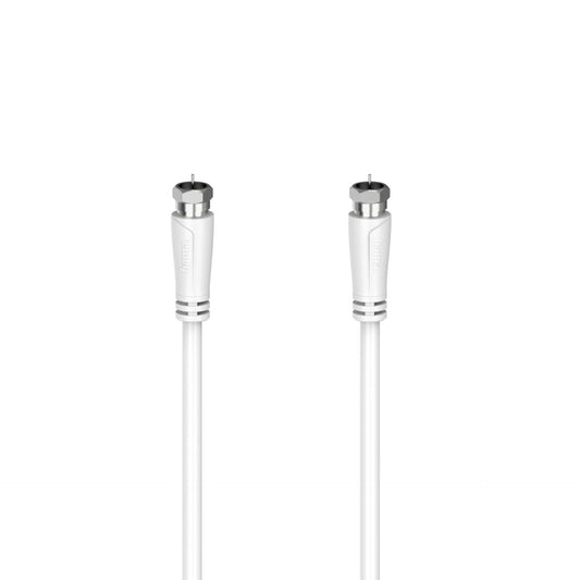 Hama SAT-Connection Cable 1,5m F-Plug/F-Plug white 90dB 205063