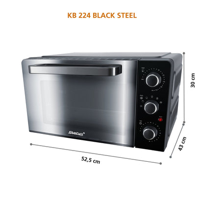 Steba KB 224 Black Steel Grillbackofen