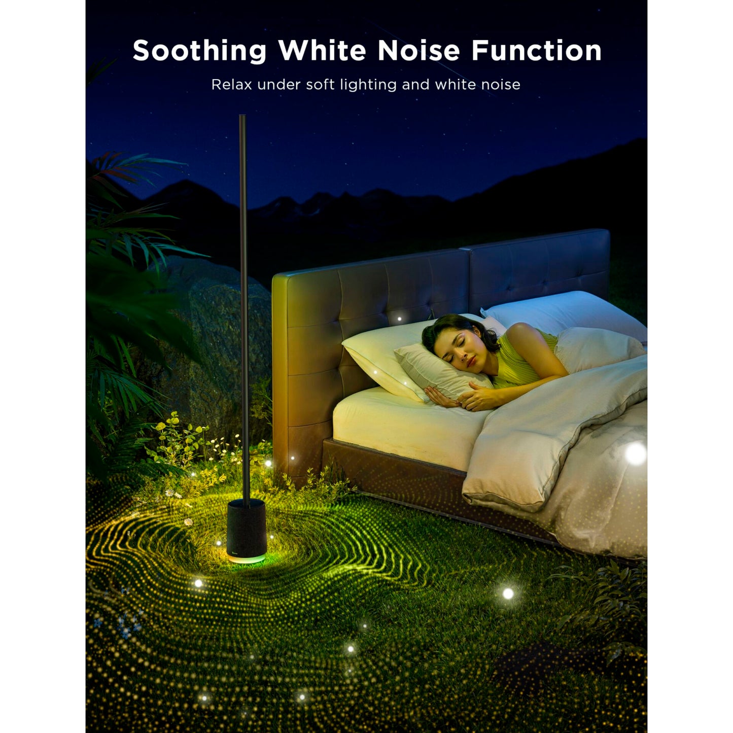 Govee - Lyra Corner Floor Lamp with Speaker black