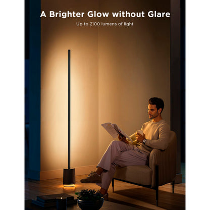 Govee - Lyra Corner Floor Lamp with Speaker black