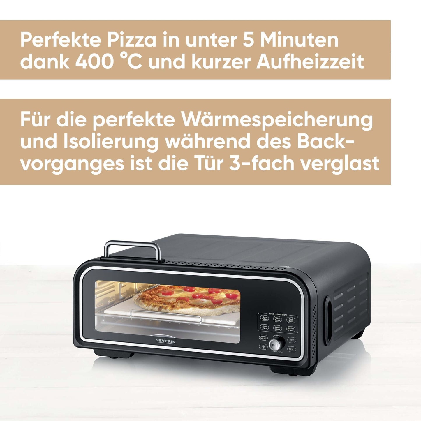 Severin PG 8575 SERICO Digitaler Pizza Ofen