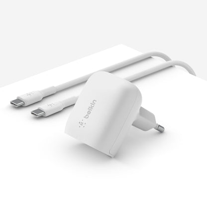 Belkin BOOST Charge 20W Charger white+ USB-C Cab.WCA006vf1MWH-B6