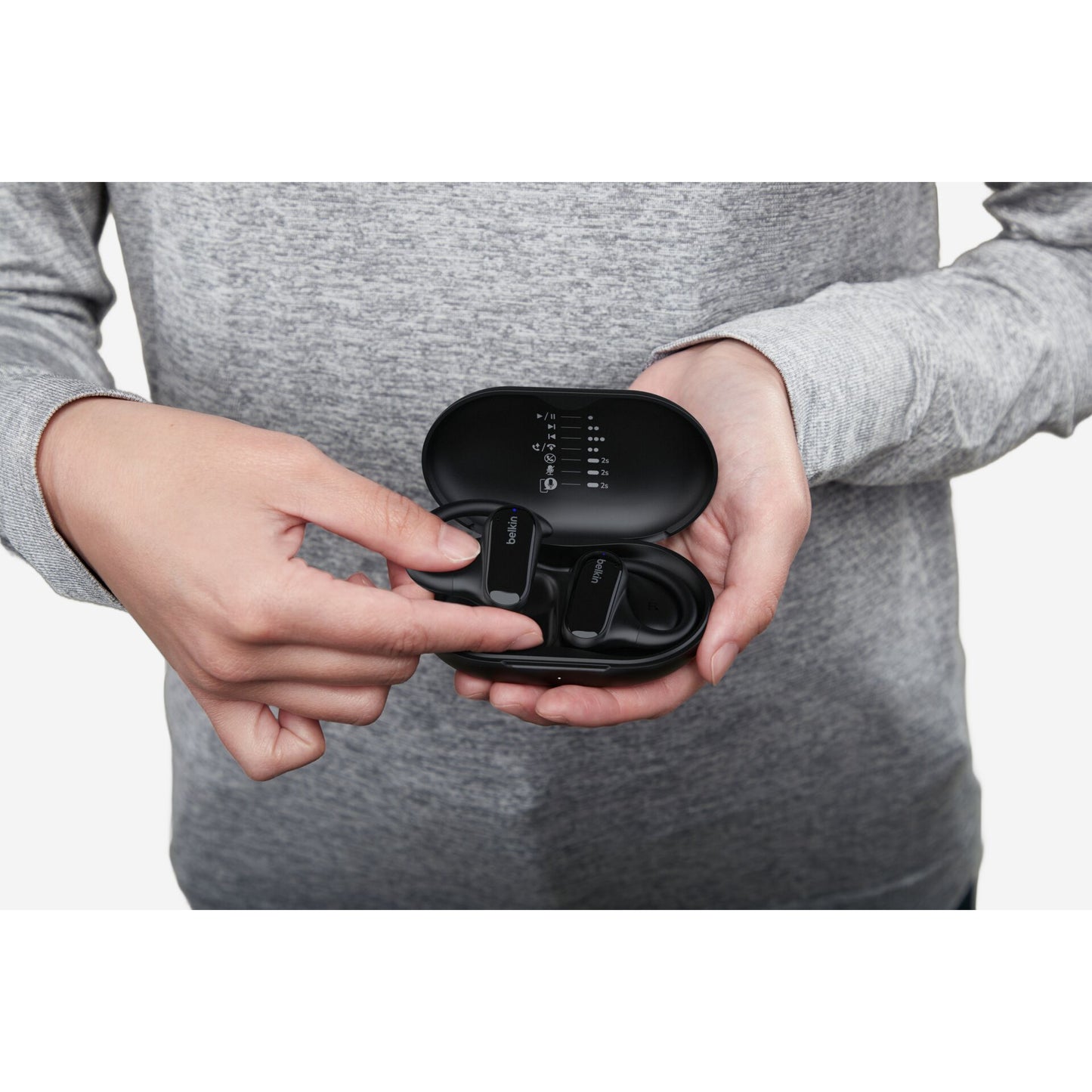 Belkin Soundform Clearfit Wirel. In-Ear Headphones bl. AUC013ctBK